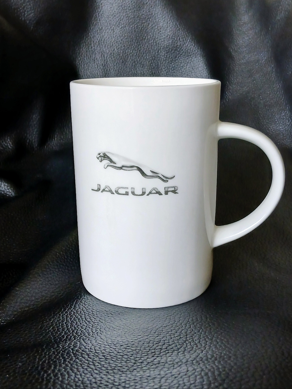 Jaguar Car Logo White Porcelain Mug